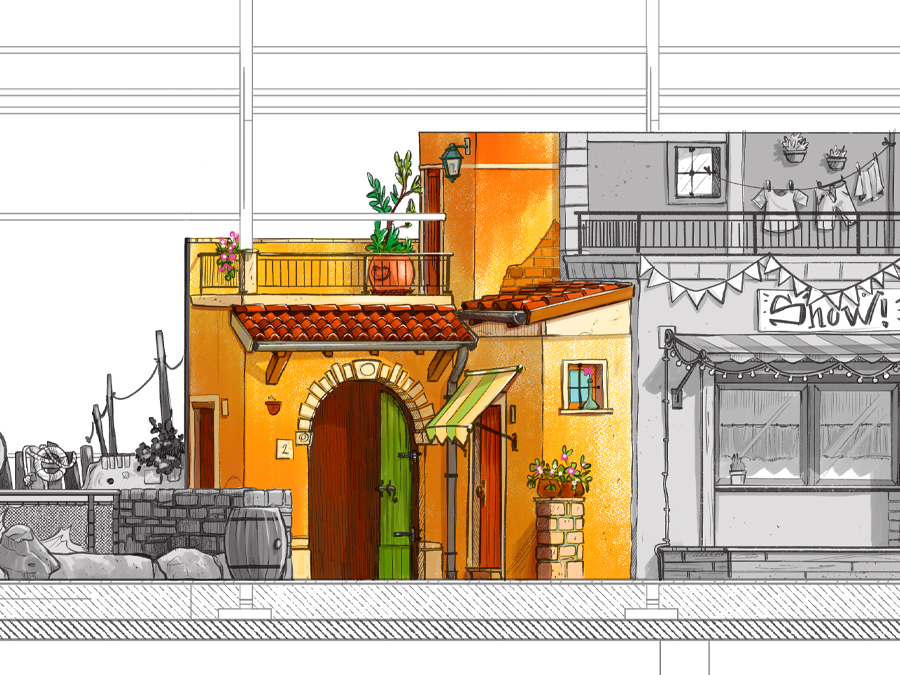 Set Design Theme Park Paris Van Java Indonesia