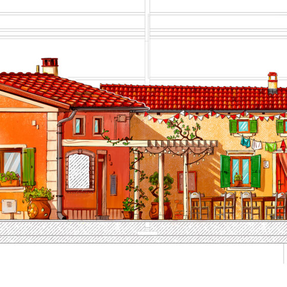 Facade Design Theme park Paris Van Java Indonesia